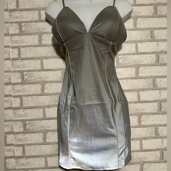 Reflective Mini Dress - Picture 4 of 6